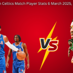 76ers Vs Boston Celtics Match Player Stats 6 March 2025, Box Score
