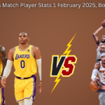 Lakers Vs Knicks Match Player Stats 1 February 2025, Box Score