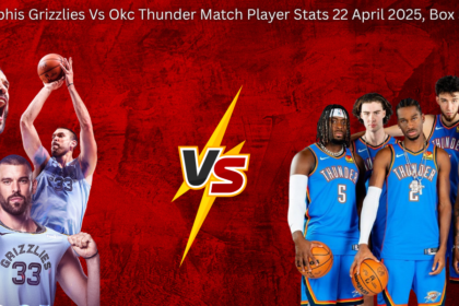 Memphis Grizzlies Vs Okc Thunder Match Player Stats 22 April 2025, Box Score