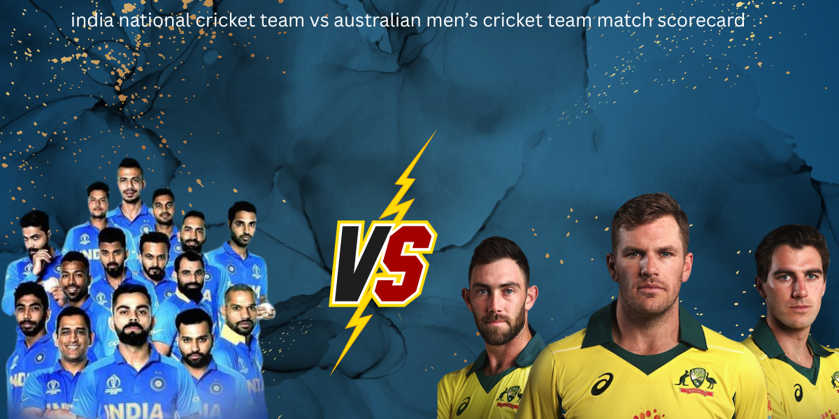 india national cricket team vs australian men’s cricket team match scorecard