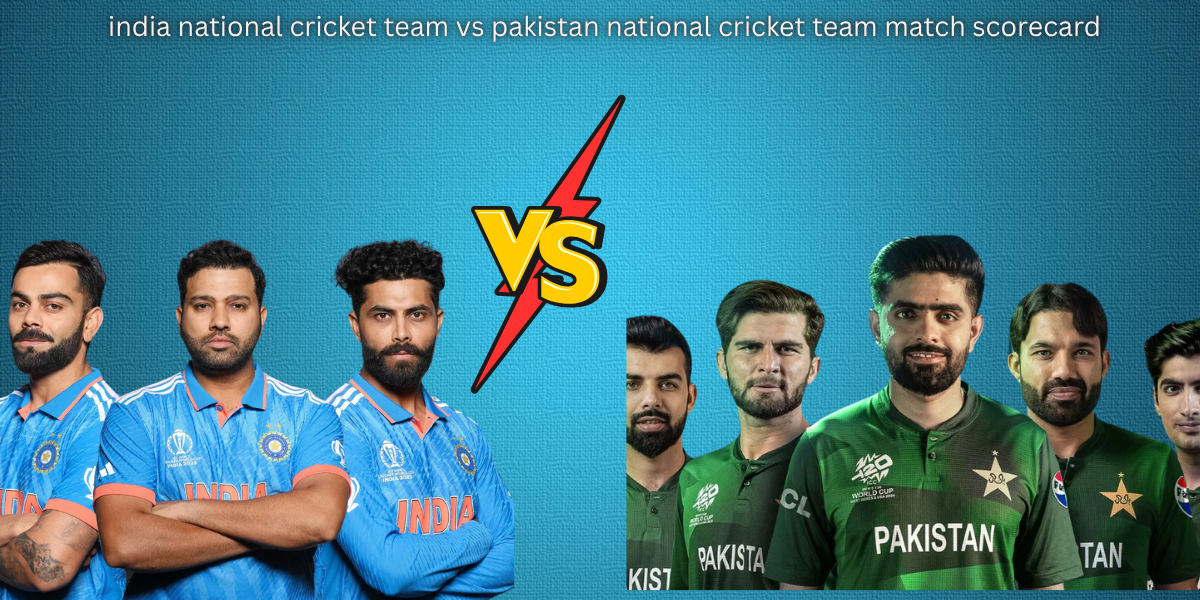 india national cricket team vs pakistan national cricket team match scorecard