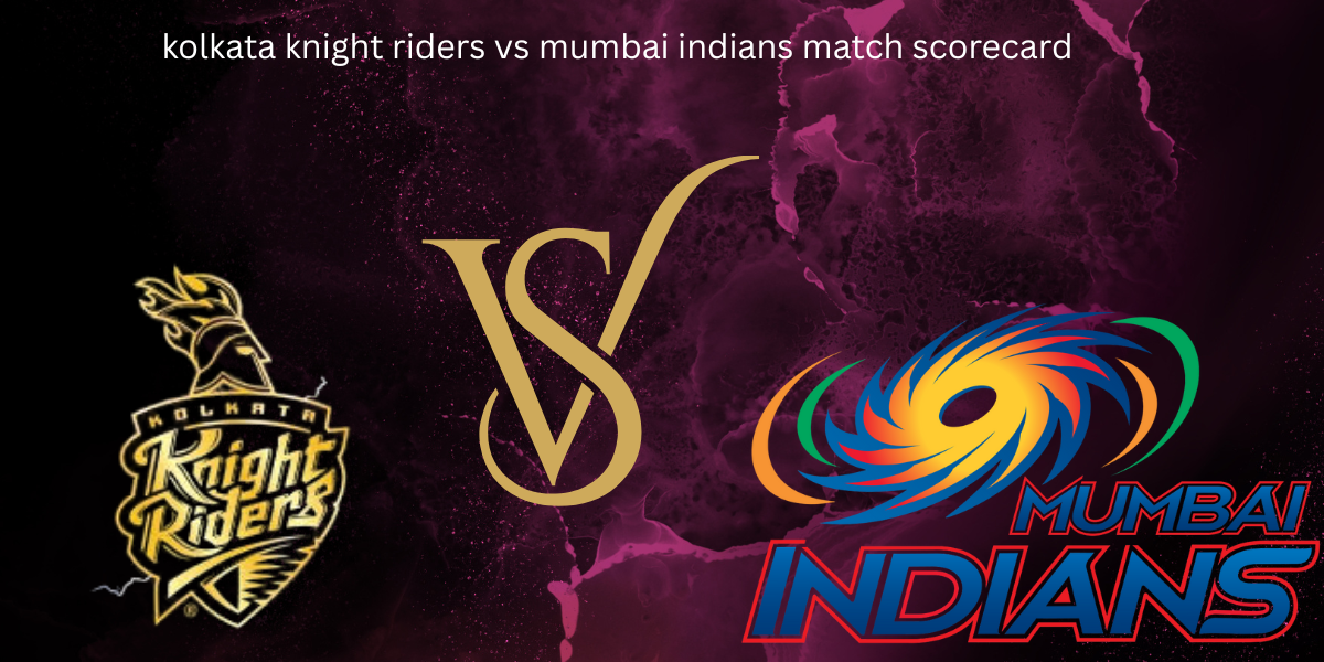 kolkata knight riders vs mumbai indians match scorecard