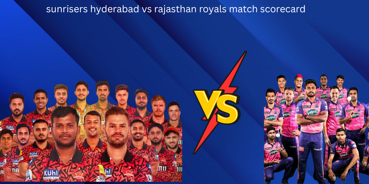 sunrisers hyderabad vs rajasthan royals match scorecard
