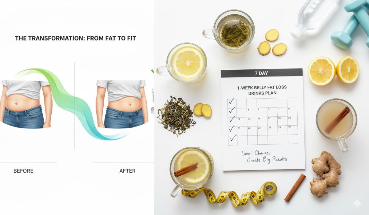 lose belly fat in 1 week
